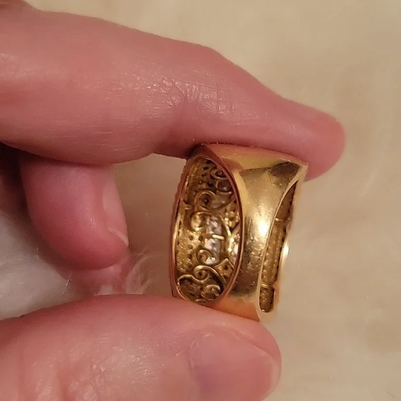 Affinity Diamond Princess & Round Ring 3.00 CTTW 14K Yellow Gold Size 7 - Picture 7 of 8